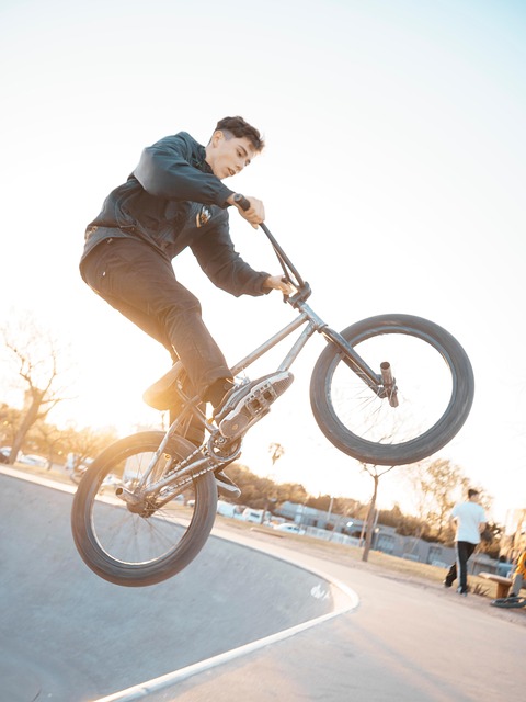 cyclist, bike, athlete, jumps, sport, extreme sport, kid